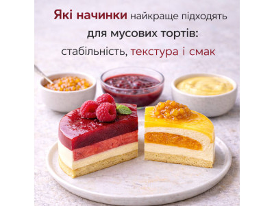 Які начинки найкраще підходять для мусових тортів: стабільність, текстура і смак