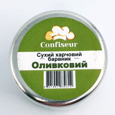 Сухий барвник для шоколаду Confiseur Оливковий (зелений) 4 гр