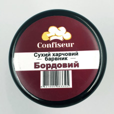 Сухий барвник для шоколаду Confiseur Бордовий 4 г