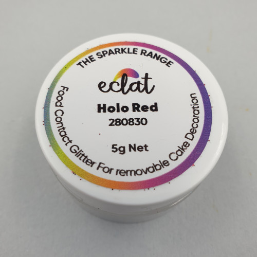 Кондитерські блискітки Eclat Holo red Темно-червоні 5 г