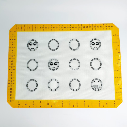 Силиконовый коврик с разметкой для макарун Smile 30х40 см