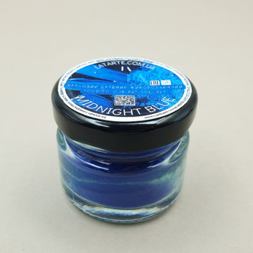 Барвник жиророзчинний сухий Latarte Midnight Blue 30 мл