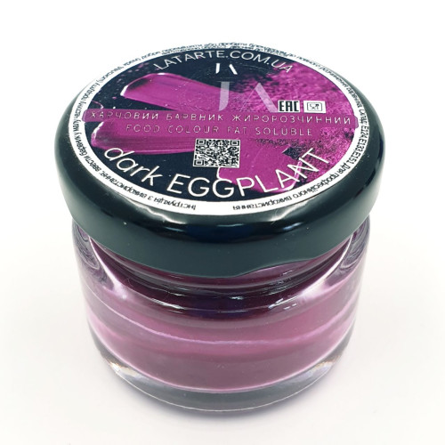 Барвник жиророзчинний сухий Latarte dark Eggplant 30 мл