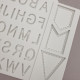 Силиконовый молд Алфавит английский, флажки 14х13.5 см