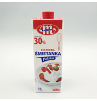 Вершки кондитерські натуральні Mlekovita 30% - 1 л