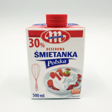 Вершки кондитерські натуральні Mlekovita 30% - 500 мл