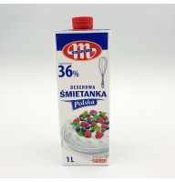 Вершки кондитерські натуральні Mlekovita 36% - 1 л