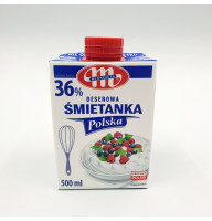 Вершки кондитерські натуральні Mlekovita 36% - 500 мл