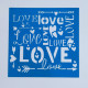 Трафарет Надписи Love 9.5х9.5 см