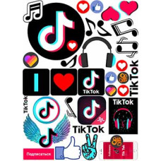 Вафельна картинка "Тік-Ток. Tik-Tok-3" (А4)