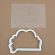 Набір вирубки із трафаретом Дві пташки в обіймах 10.5 см