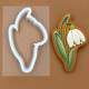 Набор вырубка с трафаретом Подснежник 11.0 см