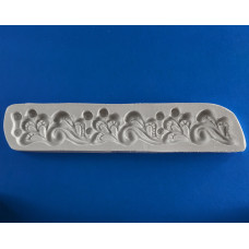 Силіконовий молд Бордюр Завитки №2 17.5х3.5 см