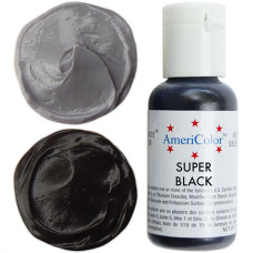 Гелева фарба AmeriColor Супер чорна/Super Black 21 гр