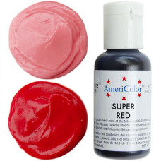 Гелева фарба AmeriColor Насичений червоний/Super Red 21 гр