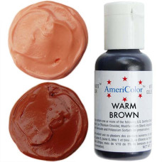 Гелева фарба AmeriColor Теплий коричневий/Warm brown 21 гр