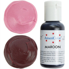 Гелева фарба AmeriColor Коричнево-малинова/Maroon 21 гр