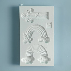 Силіконовий молд Набір веселок 5.8х10.4 см